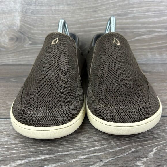 Olukai Nohea Mesh Mens Size 8/EU 41 Brown Slip On Collapsible Heel Sneakers - Picture 2 of 12
